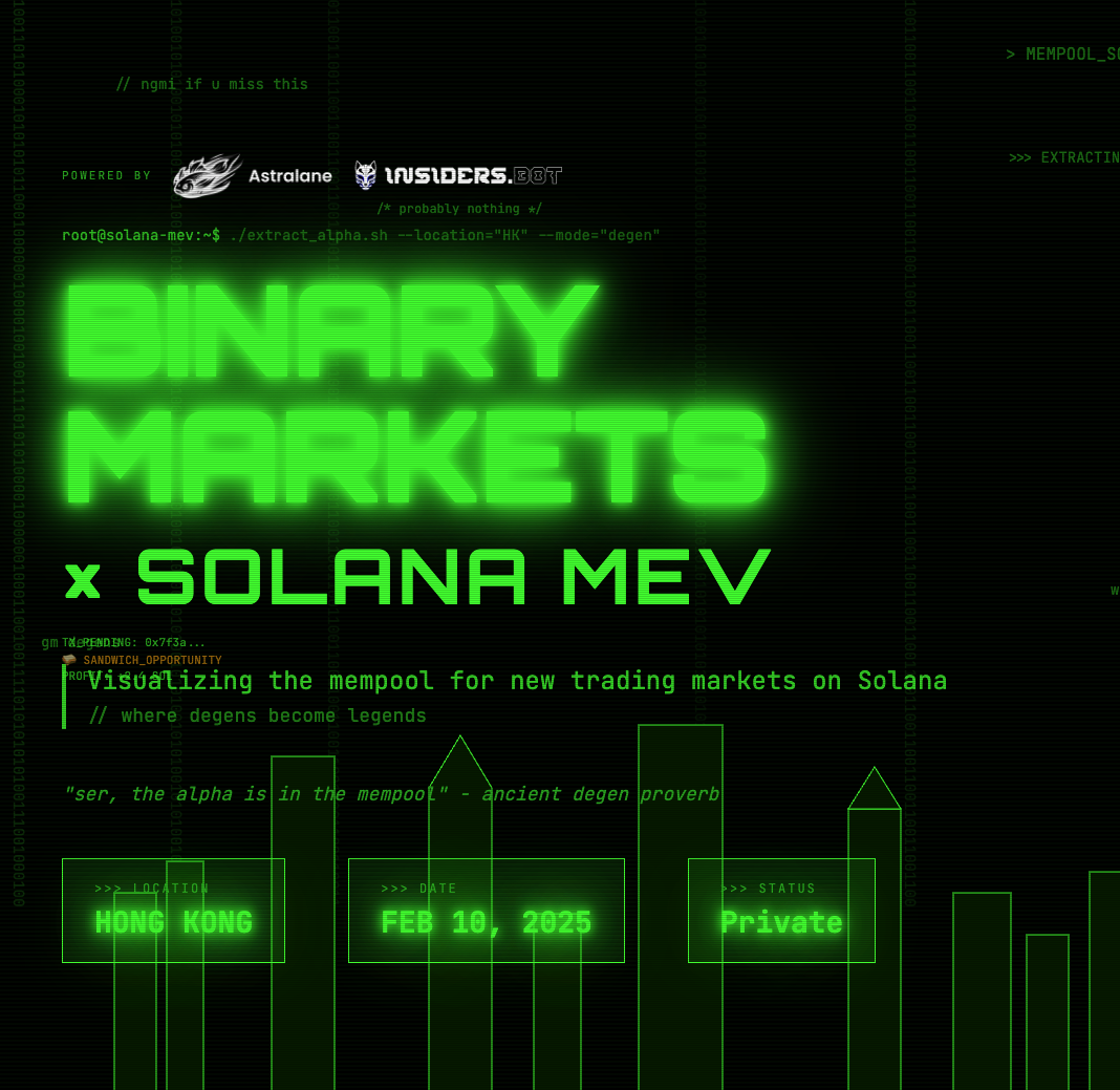 Binary Market Traders x Solana MeV