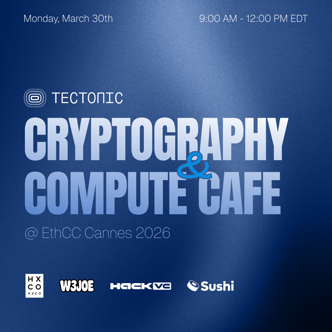 Cryptography & Compute Cafe @ EthCC Cannes