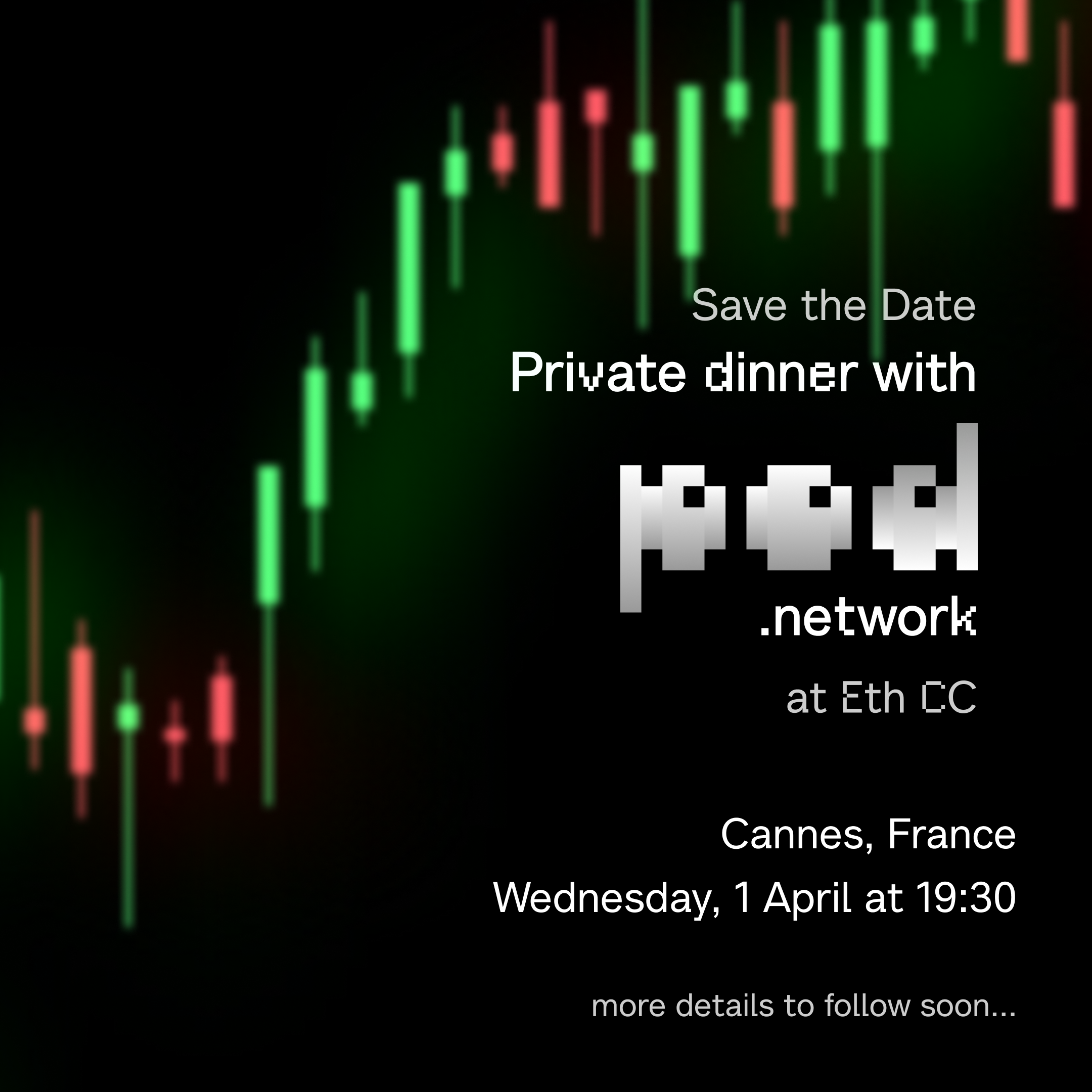 SAVE THE DATE | Private Dinner with Pod Network @ Eth CC