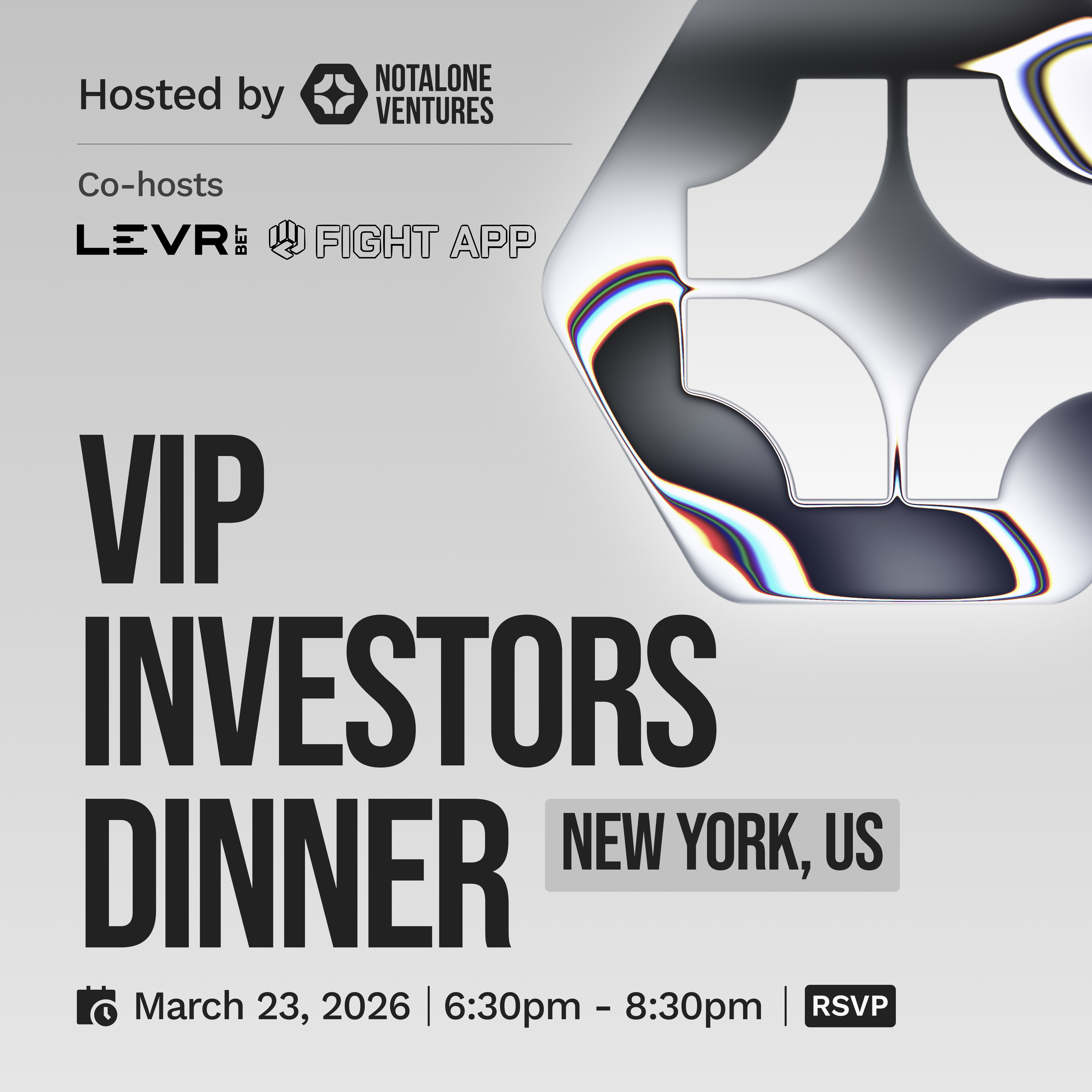 VIP Investors Dinner @ DAS NYC 2026