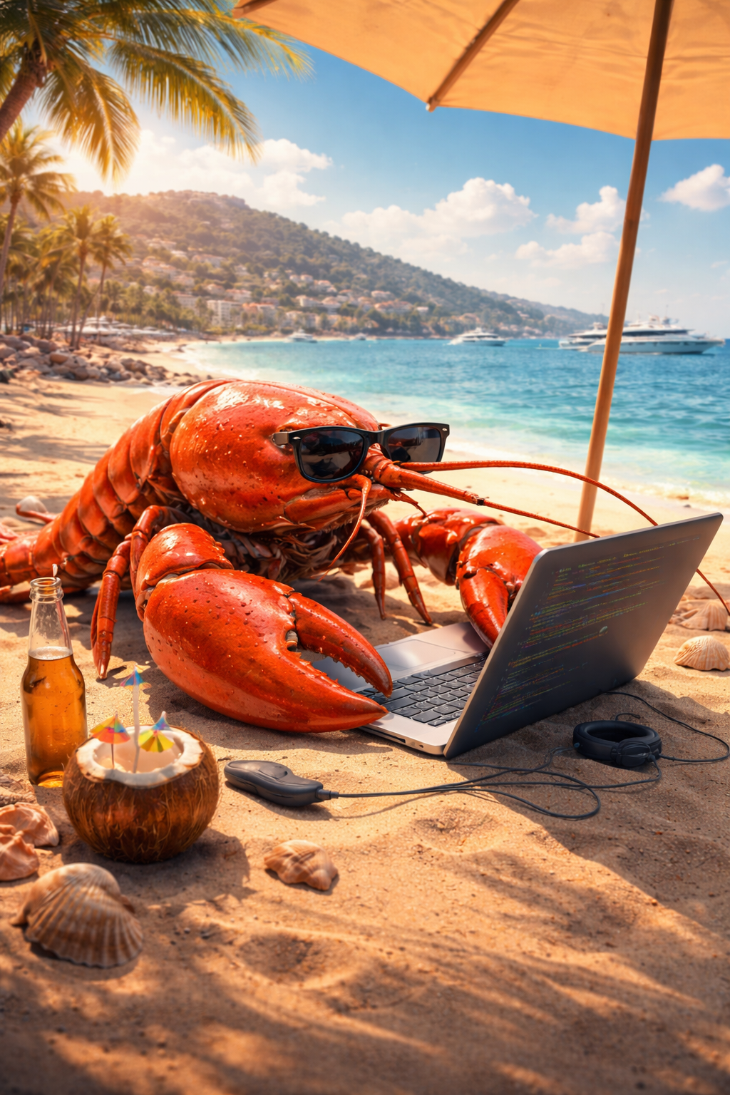 🦞 OpenClaw Lobster Cave with Nazaré Ventures, TON, Swarms & Ogment