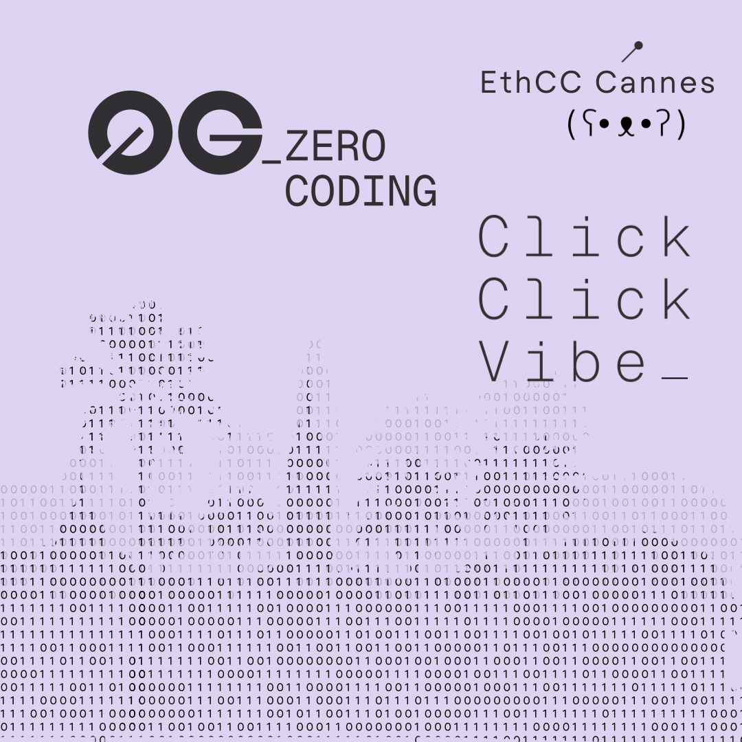 ✨ Zero Coding With 0G @EthCC 2026 🎧