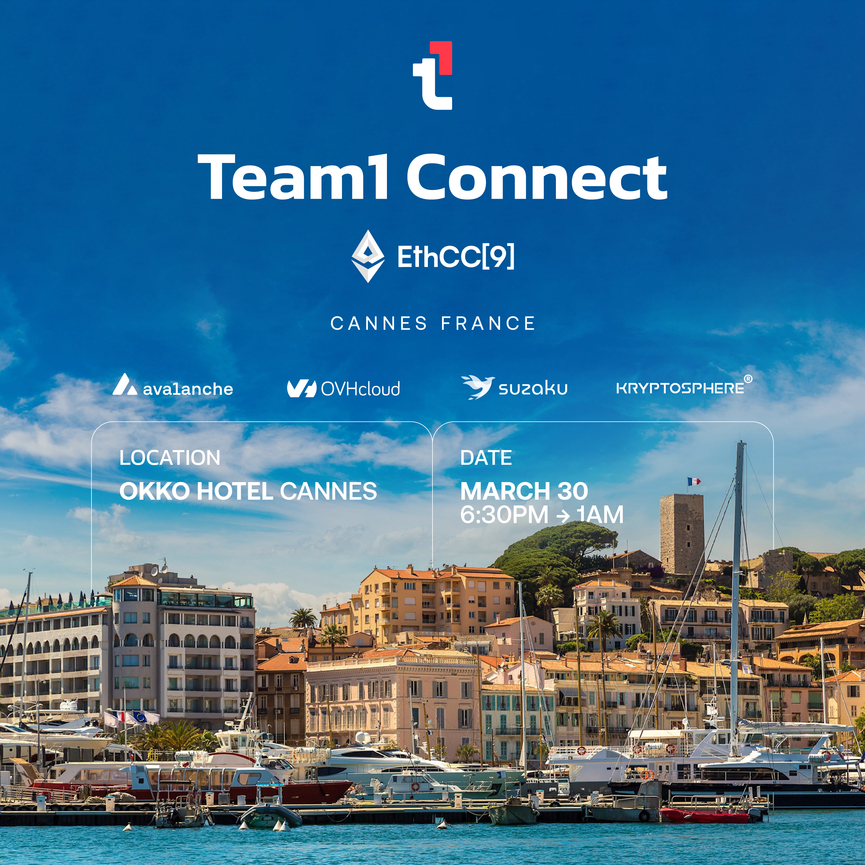 Team1 Connect EthCC, Cannes