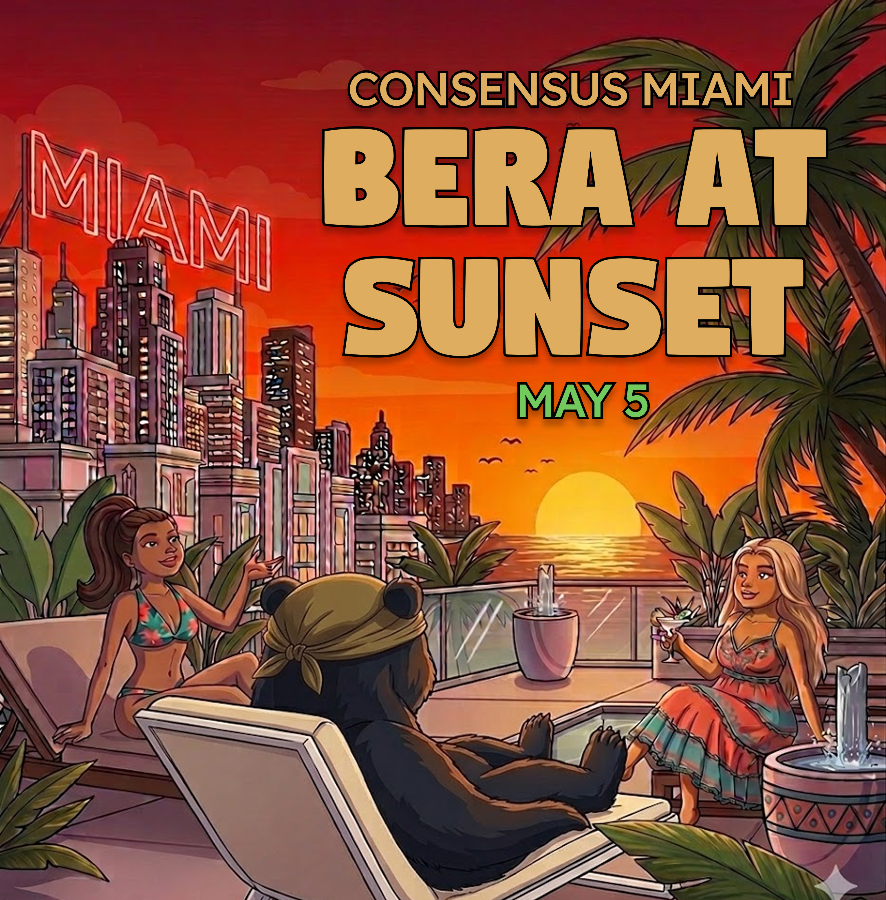 Bera at Sunset