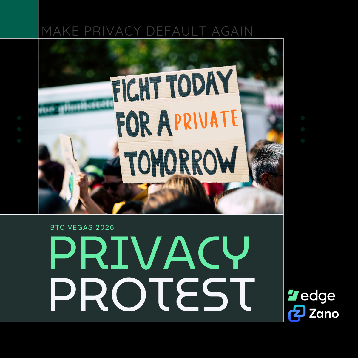 Edge x Zano Privacy Meetup → Bitcoin Conference Walk