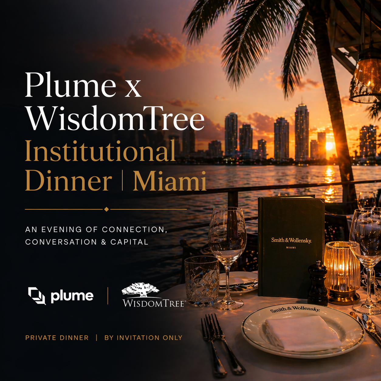 Plume Institutional Dinner | Consensus Miami