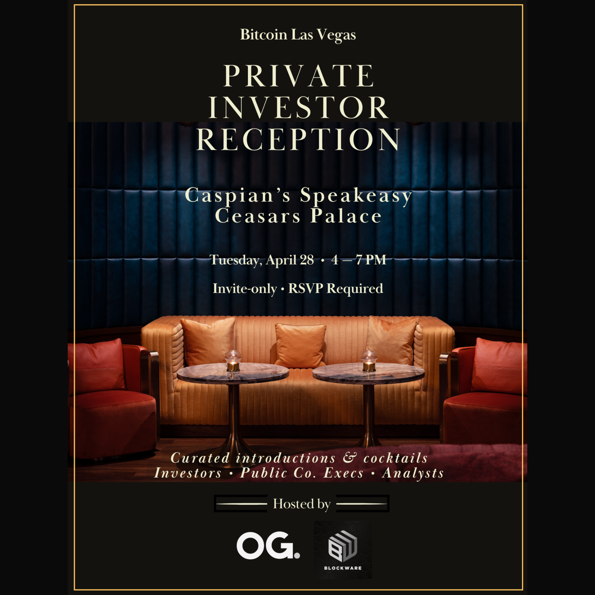 Private Investor Reception - Hosted by OG & Blockware