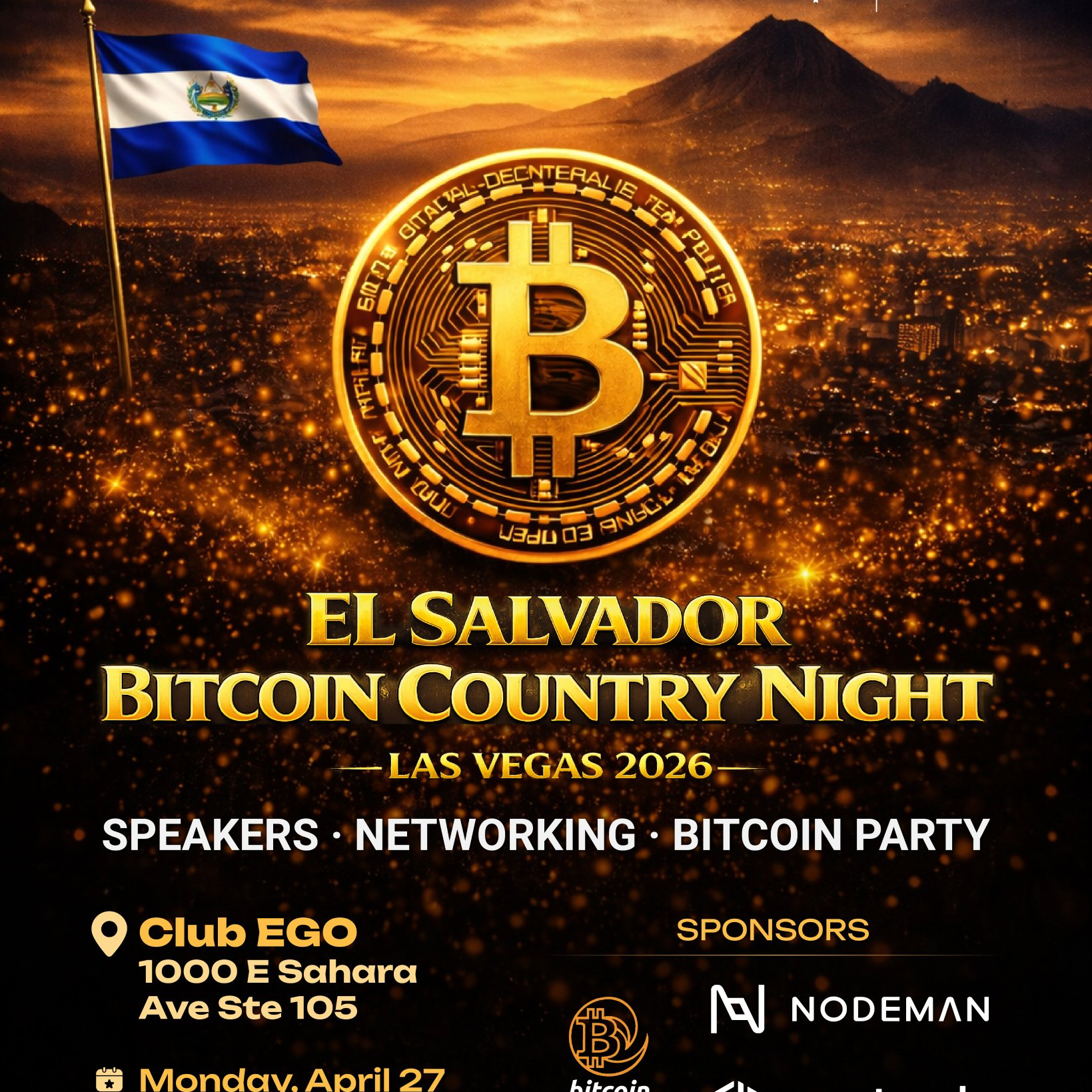 El Salvador Bitcoin Country Night