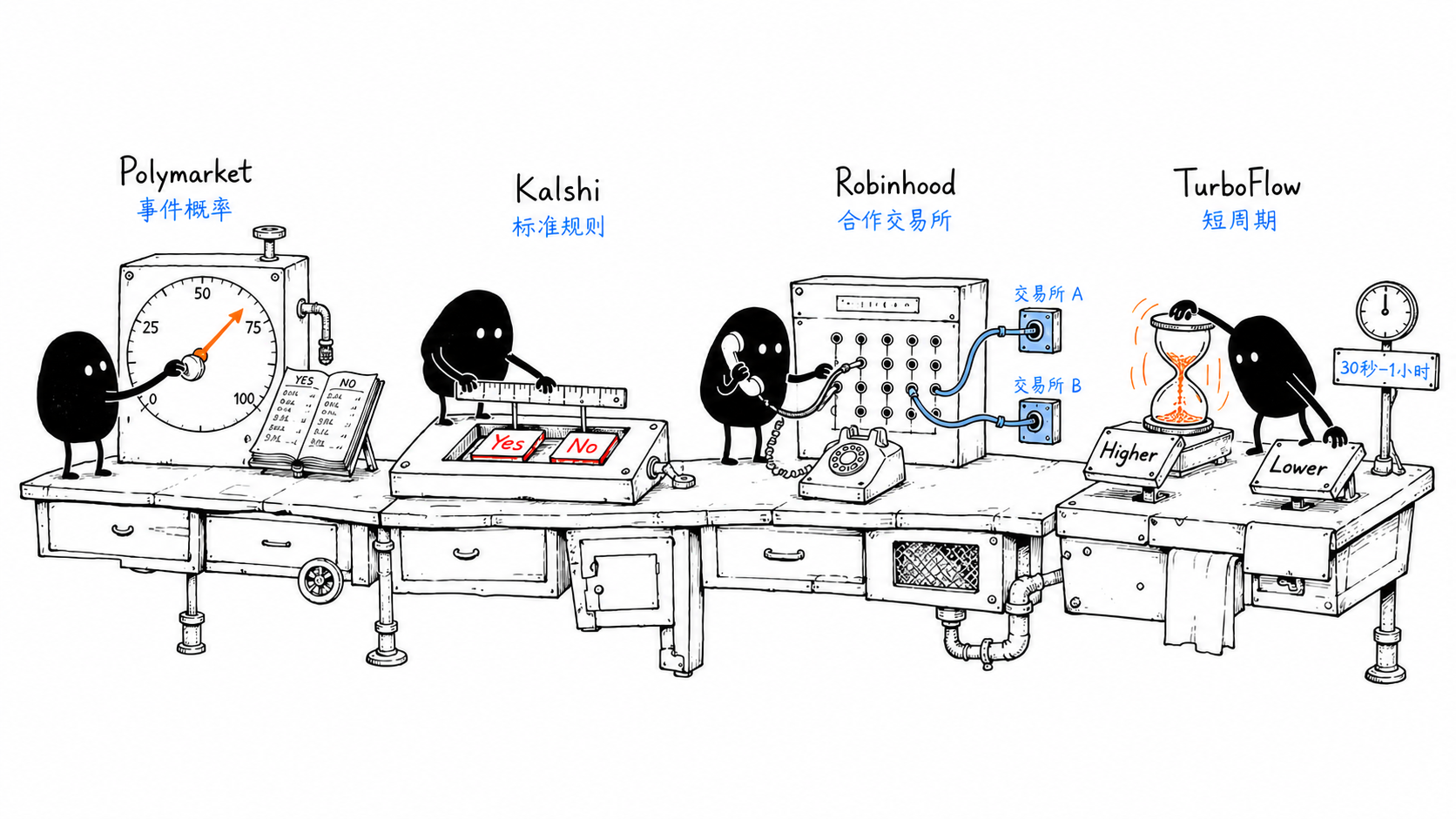 How event contracts work: A comparison of Polymarket, Kalshi, Robinhood and TurboFlow 6