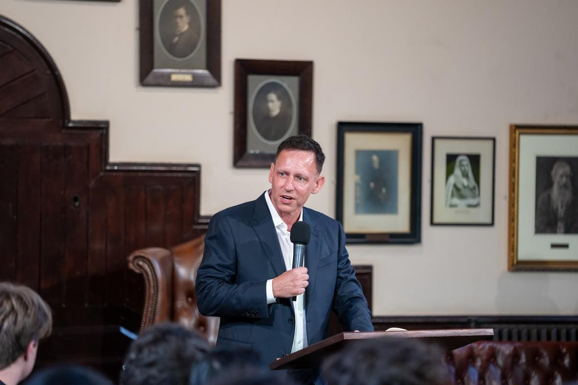 Peter Thiel Speaks At The Cambridge Union