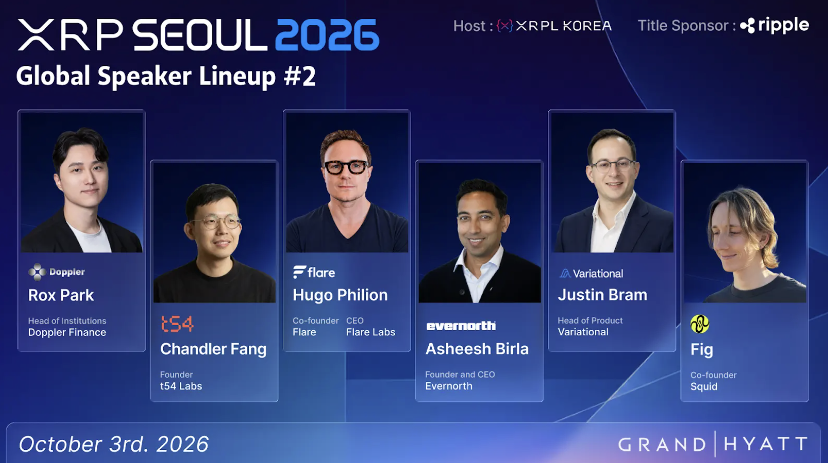 XRP Seoul 2026公布第二批嘉宾,韩国银行与全球项目方确认出席 2