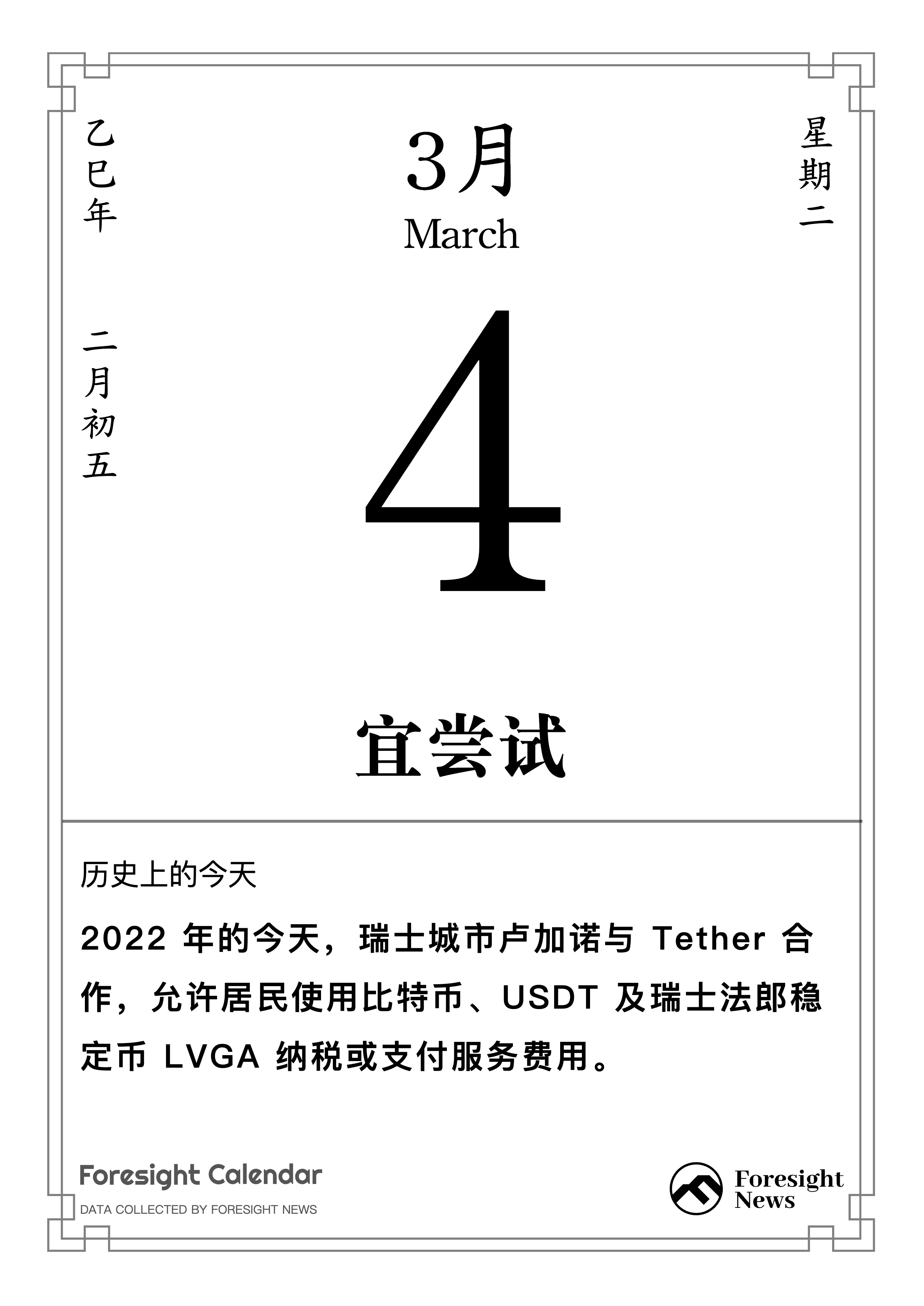 历史上的今天｜3 月4 日- Foresight News